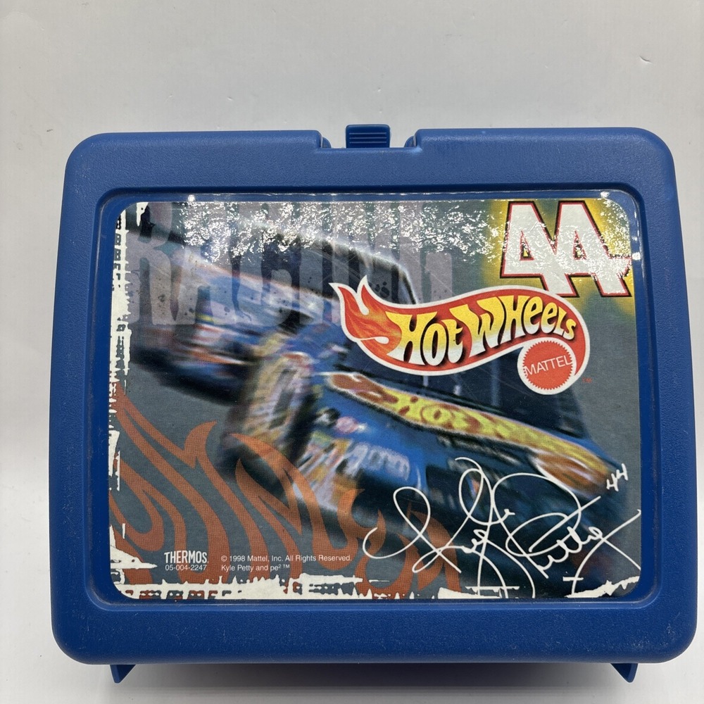 Hot Wheels Kyle Petty #44 Plastic Lunch Box No Thermos